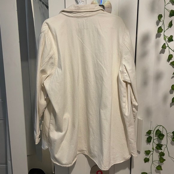 old navy cream denim jacket - Picture 2 of 3